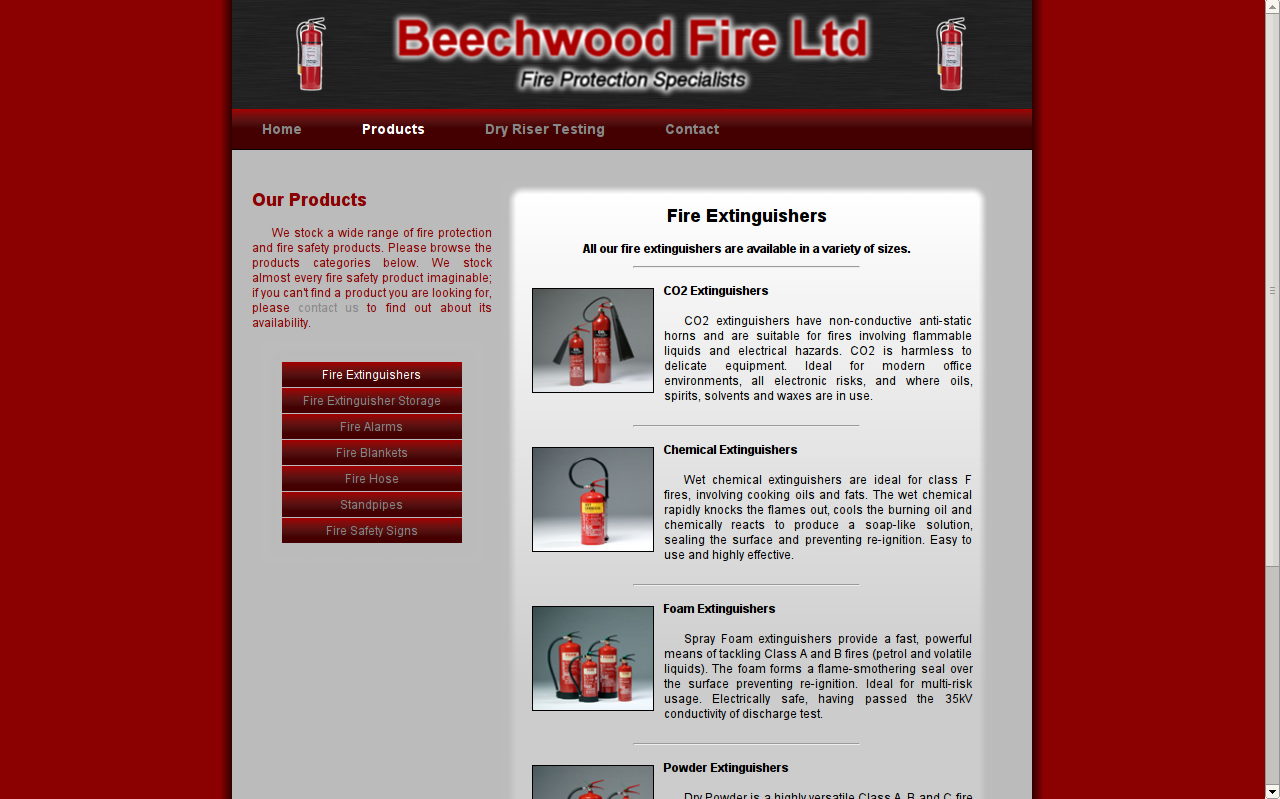 Beechwood Fire Ltd Website
